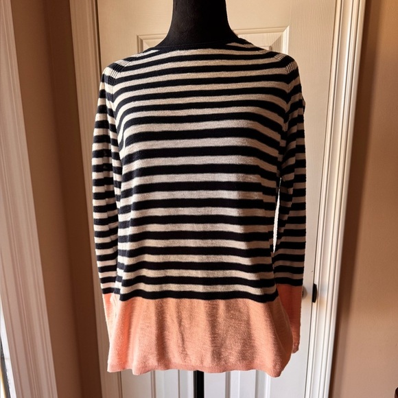 Vince Black and White Striped Sweater - Picture 1 of 5